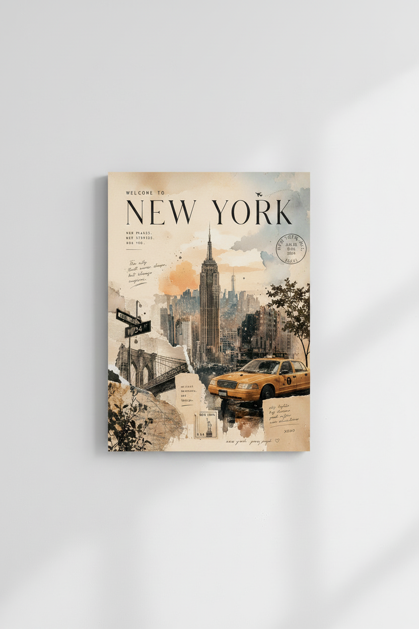 Skyline Stories NYC Glossy Poster