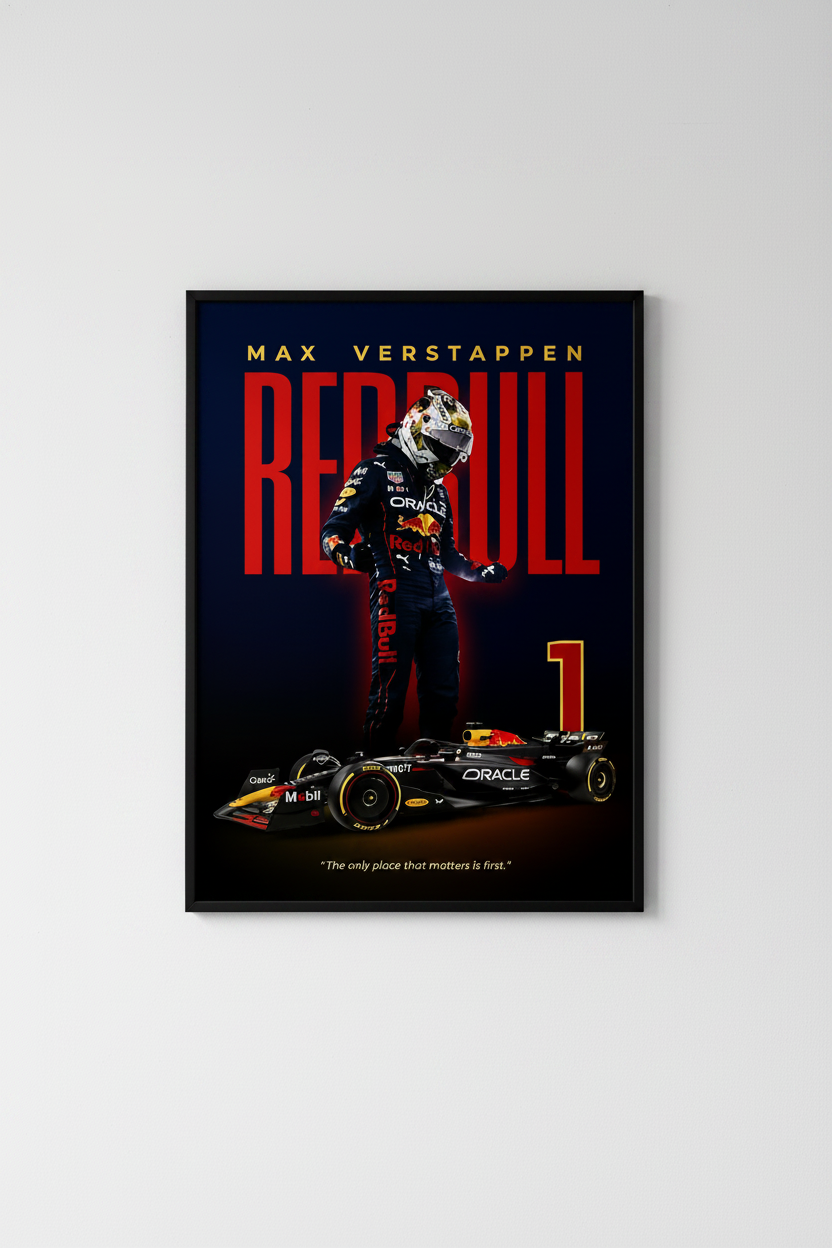 Max Verstappen Simply Lovely Tribute Glossy Poster