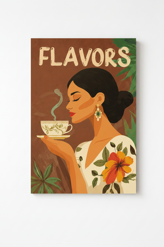 Kitchen Restaurant Retro Glossy Poster