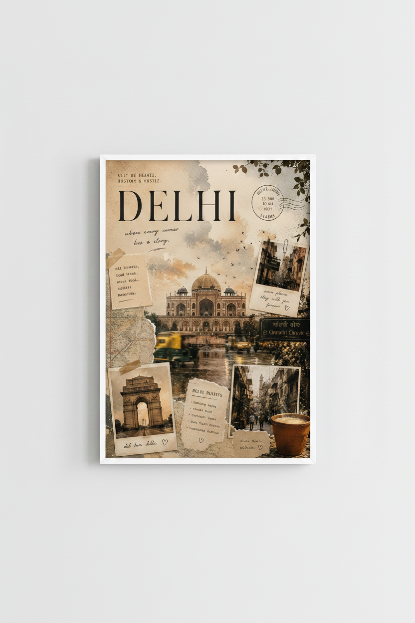 Old Delhi Stories Glossy Poster