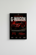Mercedes AMG G-Wagon Car Glossy Poster