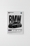 BMW M5 German Goat Series Glossy Poster