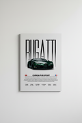 Bugatti Chiron Glossy Poster