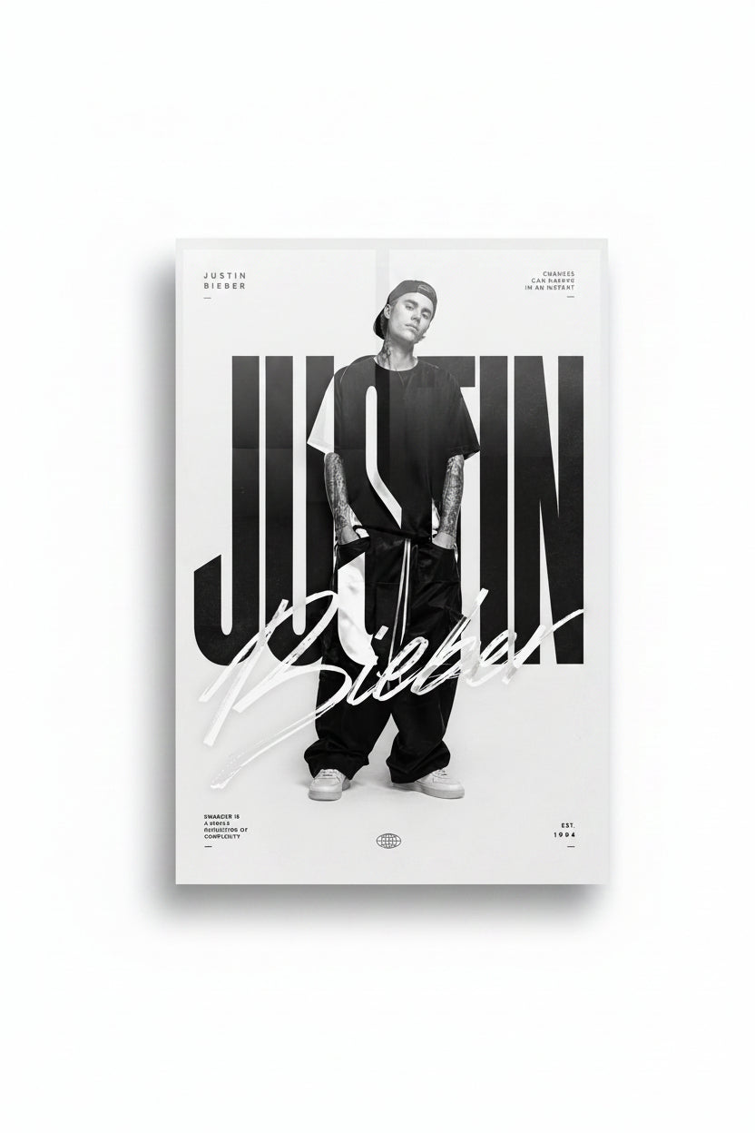 JUSTIN BEIBER GLOSSY POSTER