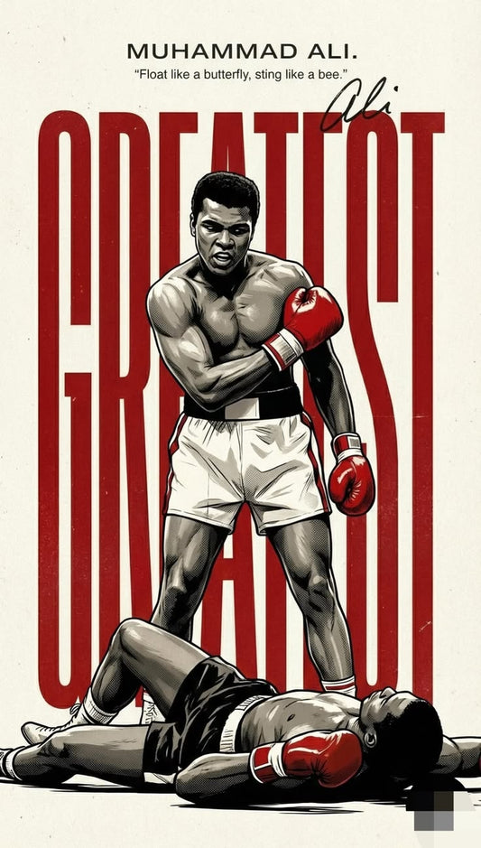 Muhammad Ali Glossy Poster