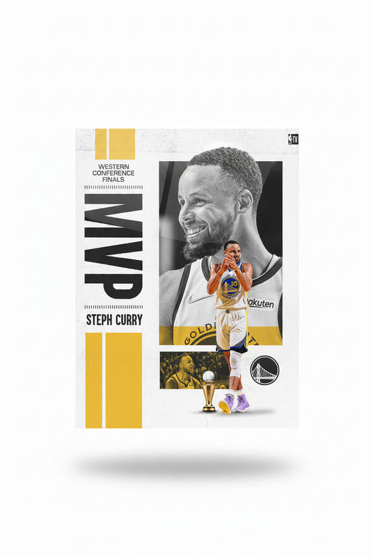 STEPH CURRY GLOSSY POSTER
