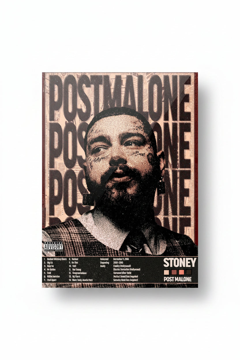 POST MALONE GLOSSY POSTER