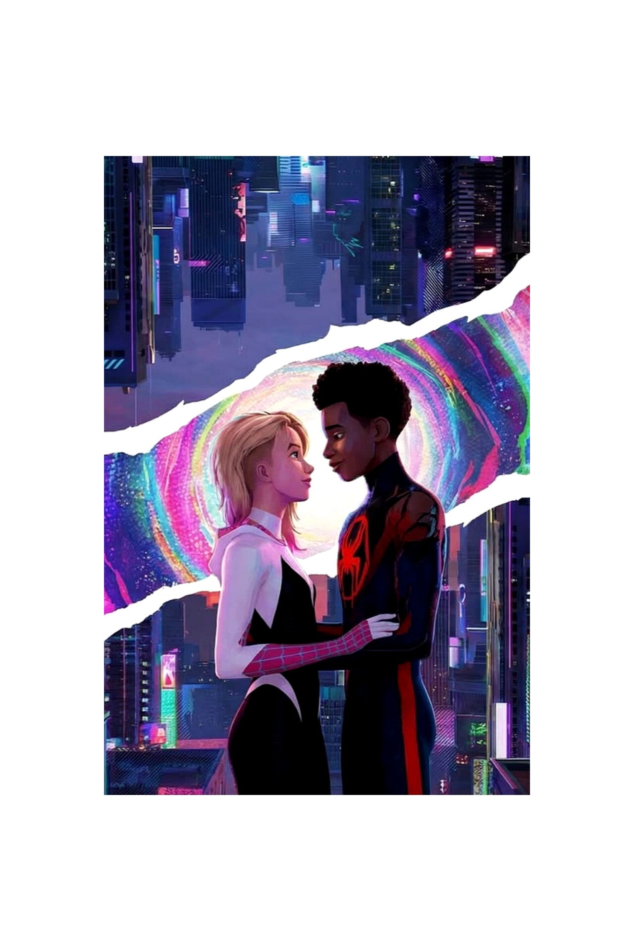 Spiderman and Gwen Glossy Poster