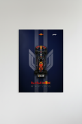 Red Bull Racing Podium Finish Glossy Poster