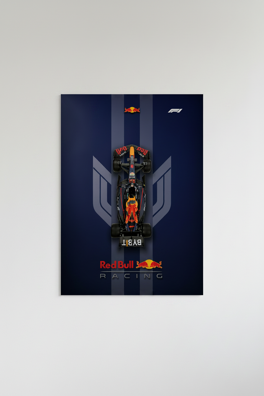 Red Bull Racing Podium Finish Glossy Poster