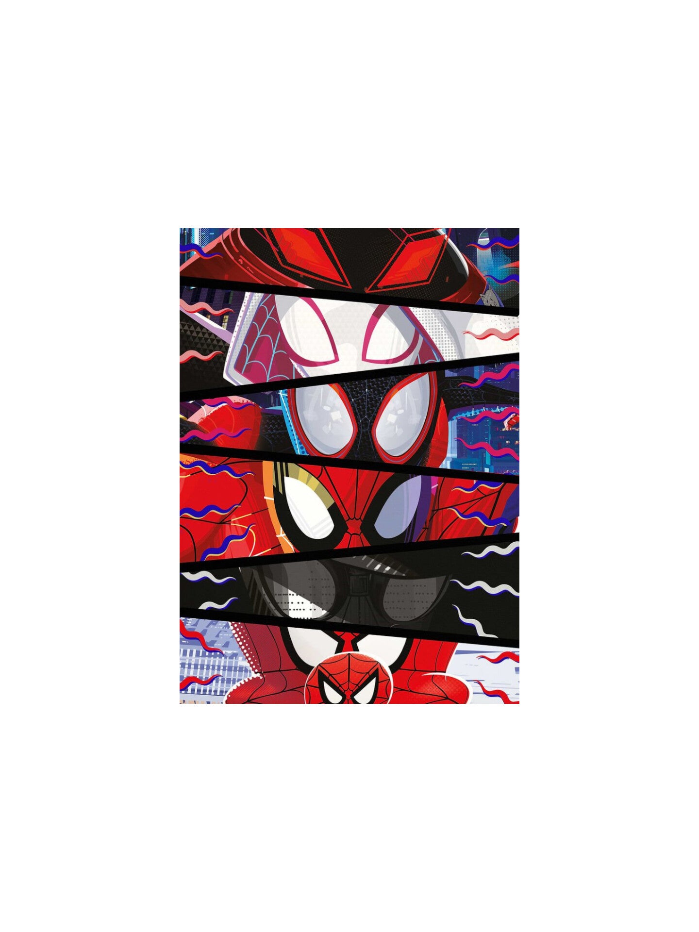 Multiface Spidey Glossy Poster