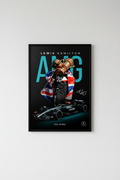 Lewis Hamilton Mercedes-AMG Legacy Glossy Poster