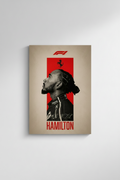 Hamilton Ferrari Tifosi Commemorative Glossy Poster